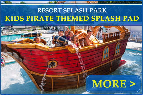 Resort Splash Park - Kids Pirate Themed Splash Pad